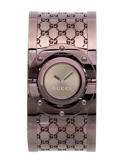 brown gucci twirl watch